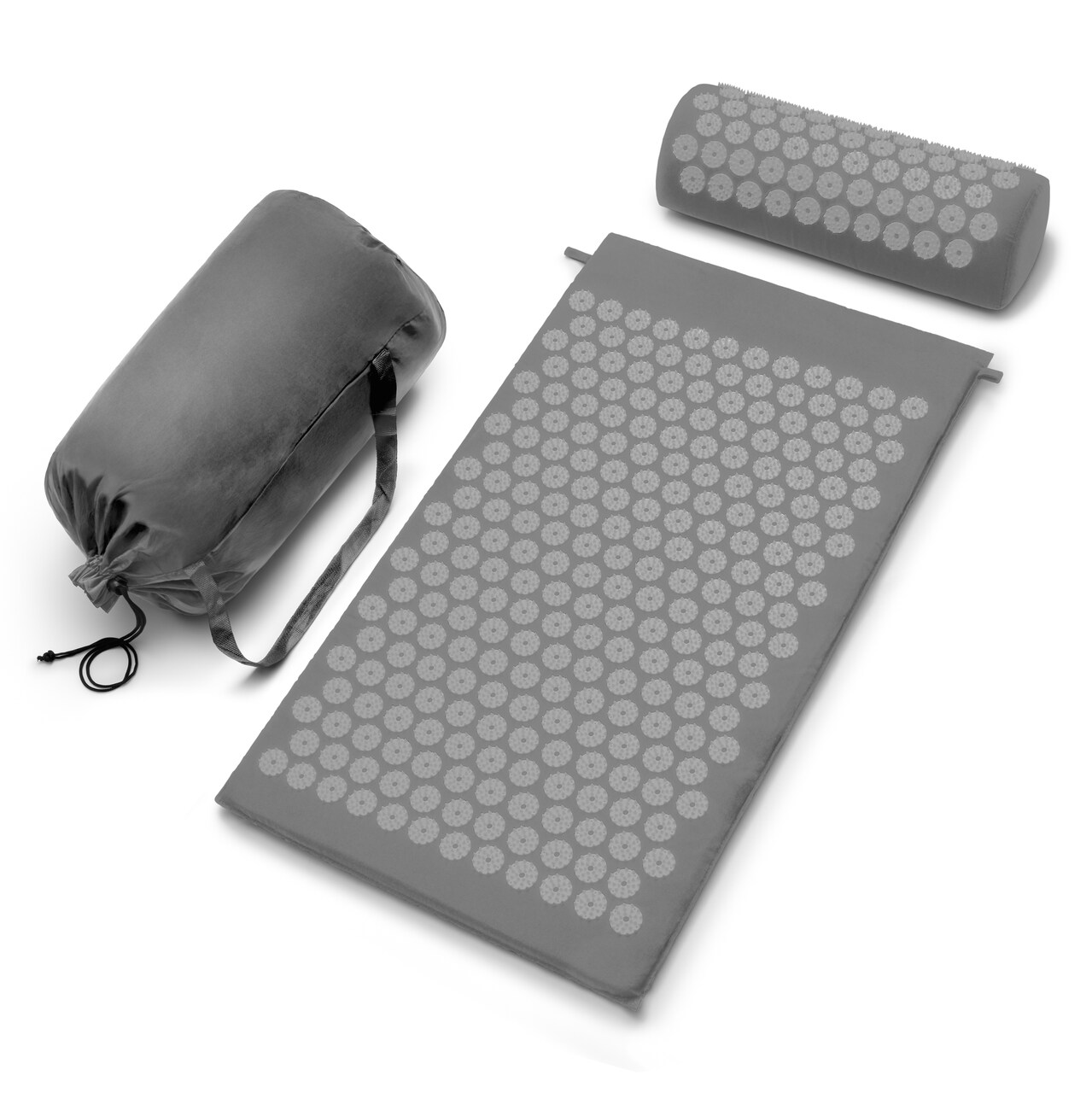 Acupressure Mat and Pillow Set - Grounding Mat for Stress, Back & Neck Pain, Muscle Relaxation, Sciatica, & Meditation - Includes Carry Bag